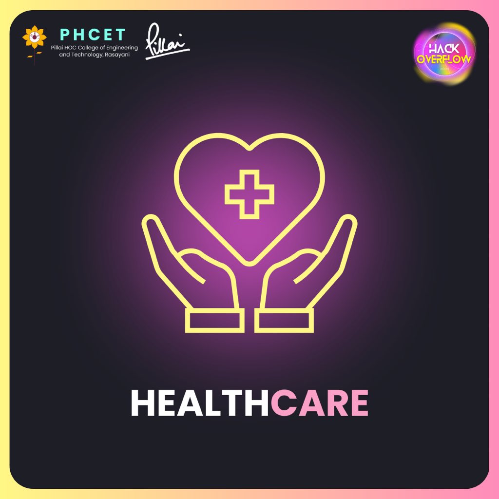 HackOverflow_'s tweet photo. Revolutionizing healthcare through innovation! Join us on tackling the biggest challenges in healthcare today 🩺

#healthcare #theme #hackathon #code #programming #phcet #technology #hackoverflow2023 #tech #coding #technology https://t.co/OJUnO0BsMi