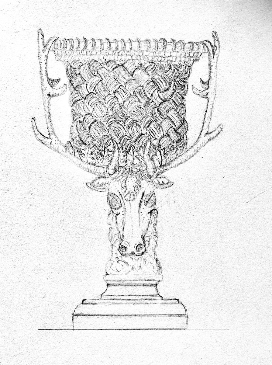 TwistsPaper's tweet photo. #deer #deerhead #antlers #stag #silver #drinkingcup #sketch #Sketching #sketchart #sketchdaily #dailysketch #draw #drawing #drawdaily #drawings #Drawingart #papertwists https://t.co/3BnEm9LA40