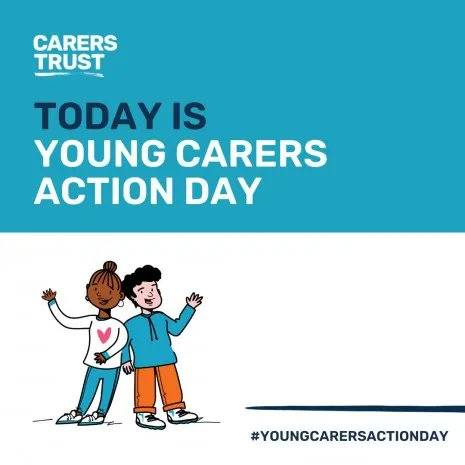 TODAY IS YOUNG CARERS ACTION DAY. 

Lets raise awareness for Young Carers and and seek to support them and their families. 

#youngcarersactionday #youngcarer