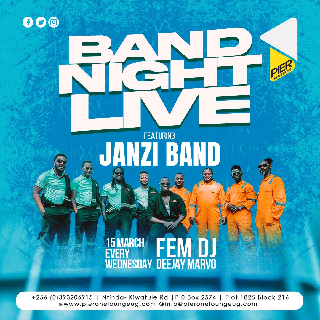 Janzi (@janziband) on Twitter photo Midweek mardness <a href="/Pier1_Ntinda/">Pier One Lounge & Restaurant</a> #partyafterparty #mood #live #Wednesdayfeeling #WednesdayMotivation #janzi Midweek mardness <a href="/Pier1_Ntinda/">Pier One Lounge & Restaurant</a> #partyafterparty #mood #live #Wednesdayfeeling #WednesdayMotivation #janzi
