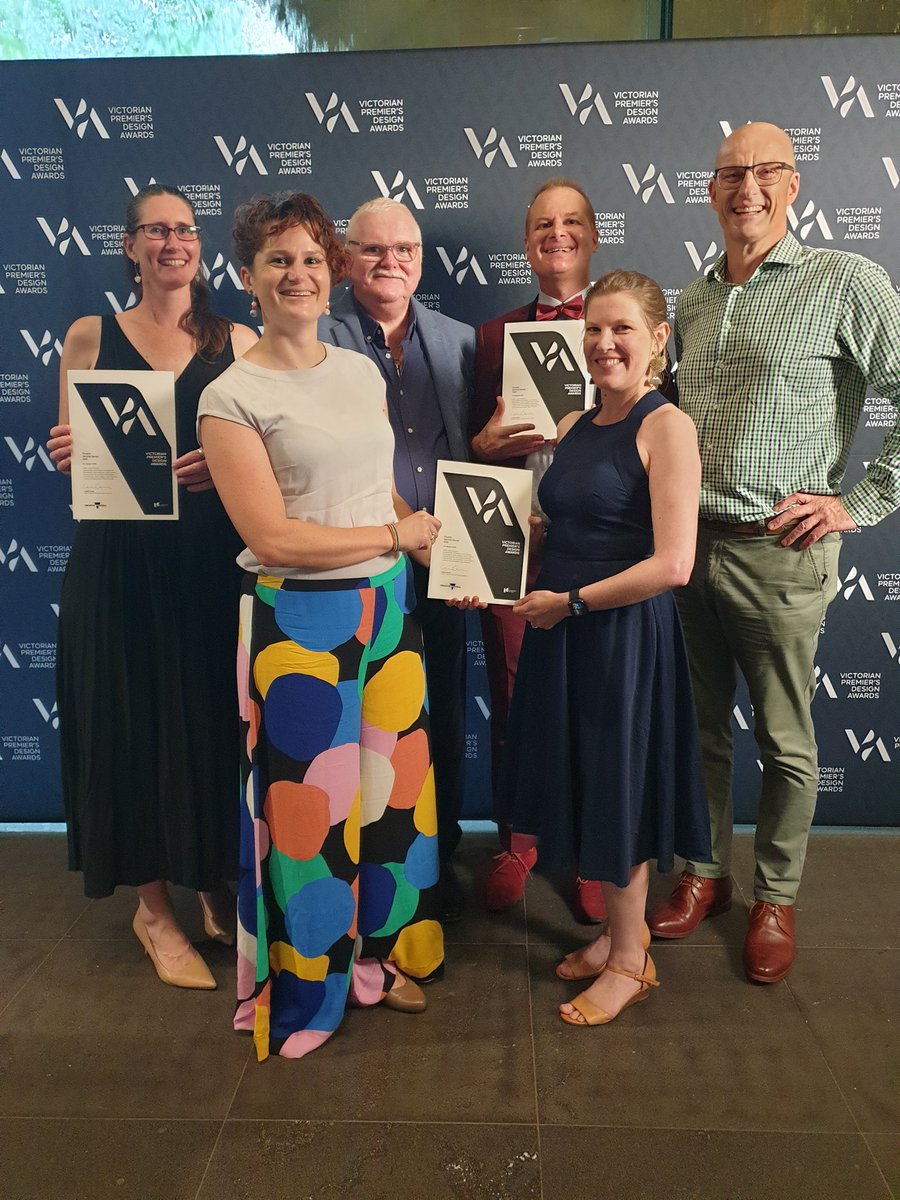 Out celebrating with our Co-design NOW! team, finalists at the Vic Premier's Design Awards tonight...brilliant team, amazing program that has had such an important impact on how people partner with consumers in healthcare improvement #qualityimprovement #codesign <a href="/SaferCareVic/">Safer Care Victoria</a>