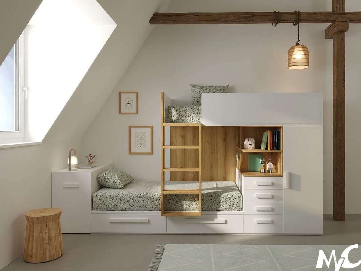 mycandosilla's tweet photo. Composición tipo TREN con la que tendremos cubiertas las prestaciones básicas necesarias en un dormitorio juvenil. https://t.co/qBaasvmTWp