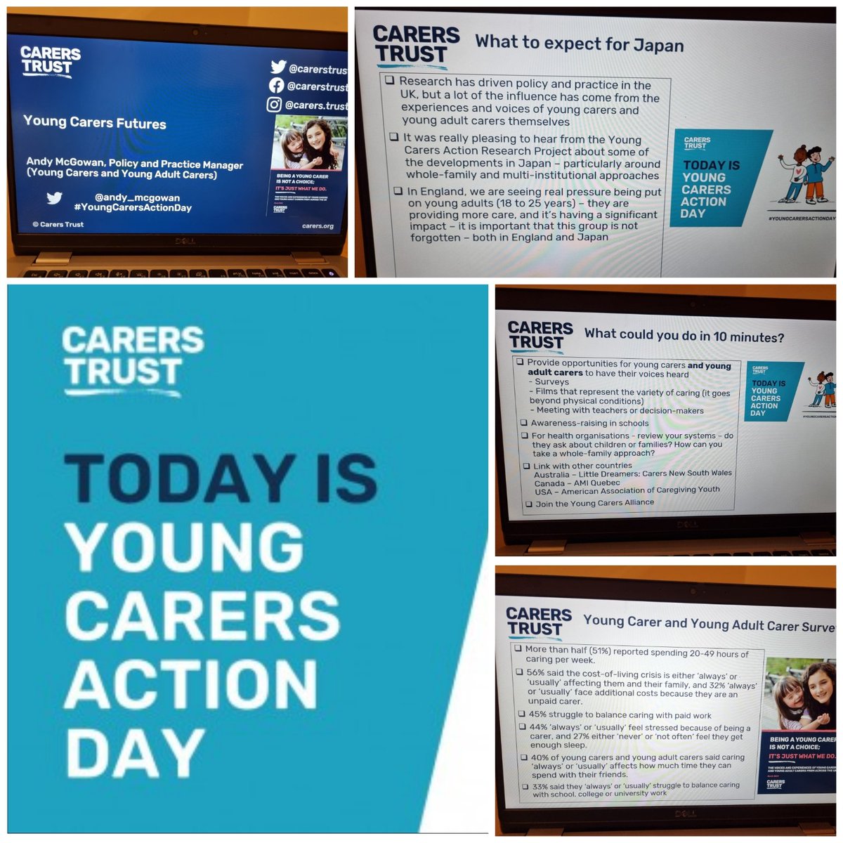 Andy McGowan (@andy_mcgowan) on Twitter photo It's great to start #YoungCarersActionDay by joining Japenese NGO Tokyo Soteria for their Young Carers symposium. I'll be talking about the history of YCAD, the work of <a href="/CarersTrust/">Carers Trust</a> <a href="/YCAlliance/">Young Carers Alliance</a> and answering the question "What could you do for young carers if you had 10 minutes?" It's great to start #YoungCarersActionDay by joining Japenese NGO Tokyo Soteria for their Young Carers symposium. I'll be talking about the history of YCAD, the work of <a href="/CarersTrust/">Carers Trust</a> <a href="/YCAlliance/">Young Carers Alliance</a> and answering the question "What could you do for young carers if you had 10 minutes?"