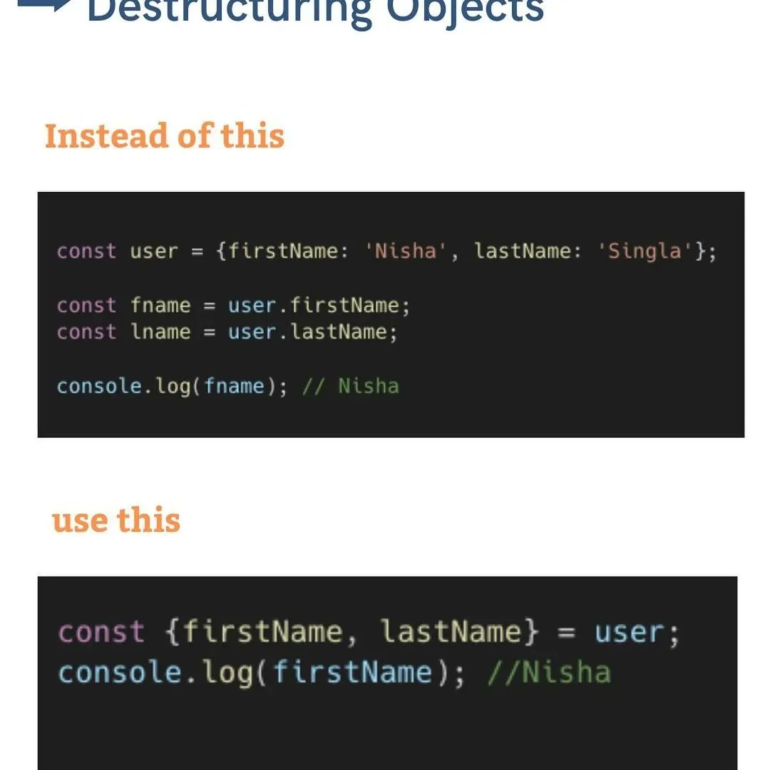 Atiqu55's tweet image. Destruct tricks and methods we can use in JavaScript
-
-
-
Follow:@collective coding skills
-
-
-
#html #javascriptcoding #frontenddeveloper #backenddeveloper #reactjs #nextjs #python #destruct #nodejs #css