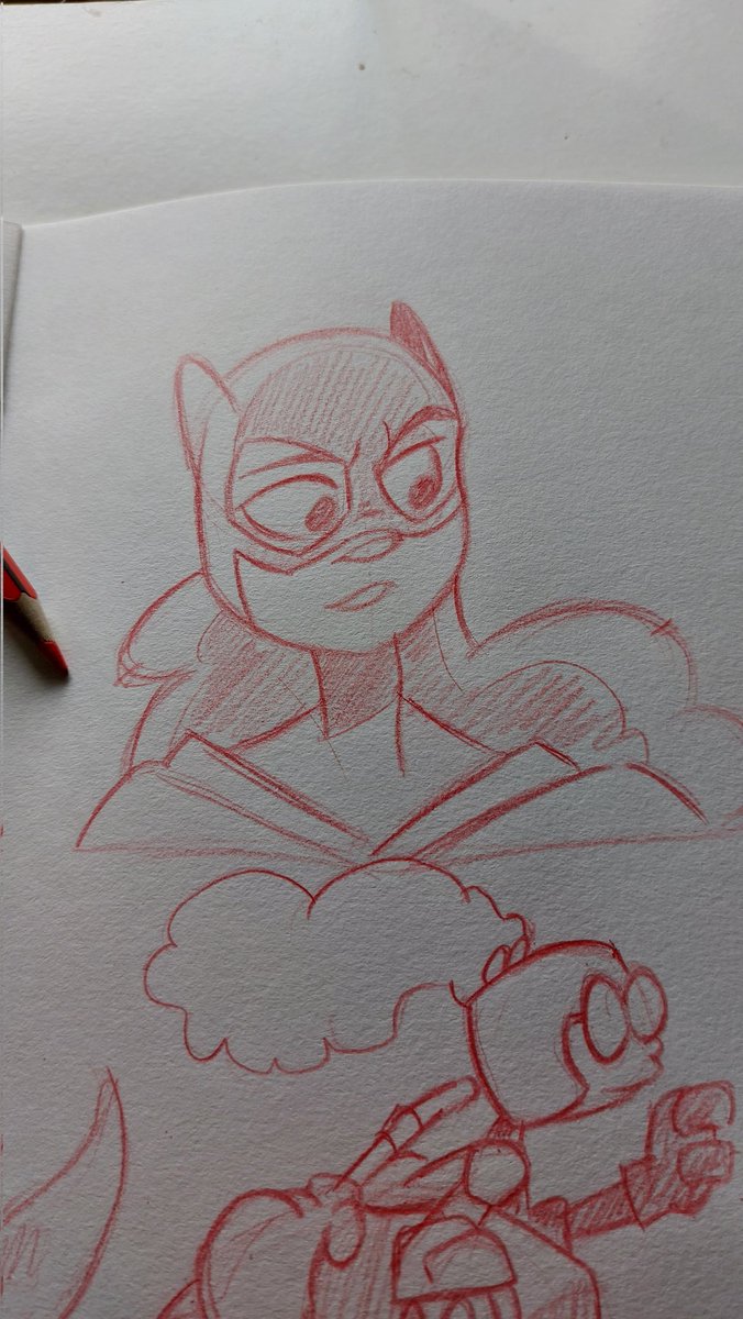 ONeillDominic's tweet image. Morning Scrawlings. You know its one of those days when you hit record instead of steam and don't realise until after. 
#streamfail 

#batgirl #moongirl #moongirlanddevildinosaur #devildinosaur #sabretooth #xmen #sketchbookdrawing #warmupsketch #illustrations #doodles #domation