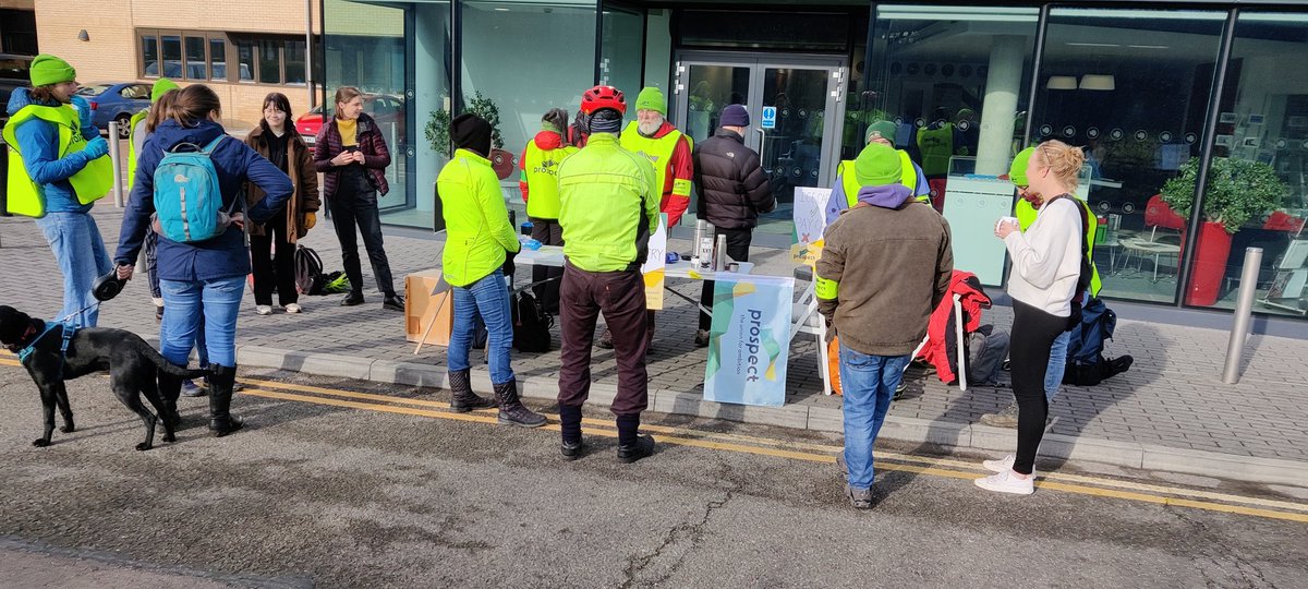 jmgreenprospect's tweet photo. More supporters joining today's picket at BAS #ProspectStrike https://t.co/rtRtLH1Idk