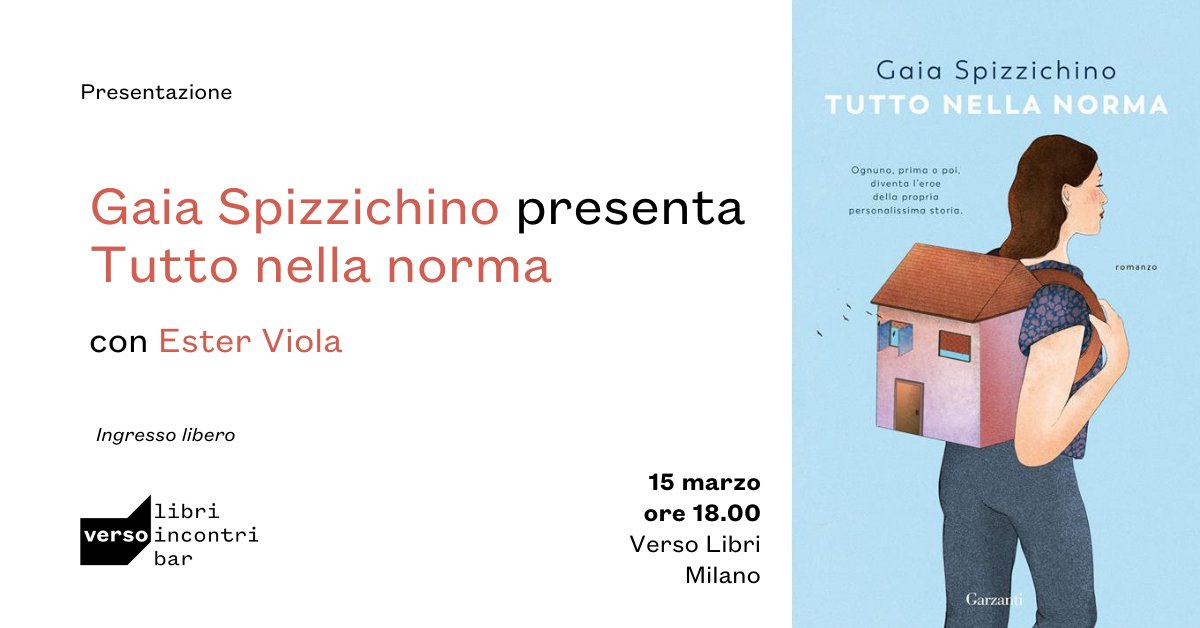 Ci vediamo questa sera alla libreria @versolibri di Milano per la presentazione di #TuttoNellaNorma di @normalizehomes in dialogo con @esterviola