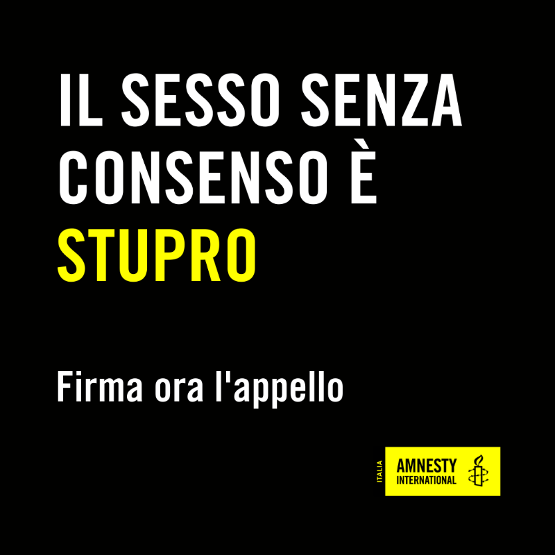 amnestyitalia's tweet photo. 🔴Fermiamo la violenza sessuale sulle donne.
 
Chiediamo la revisione del codice penale affinché qualsiasi atto sessuale non consensuale sia punibile.
 
Tu puoi essere al fianco delle donne.
Fai la differenza, firma ora.