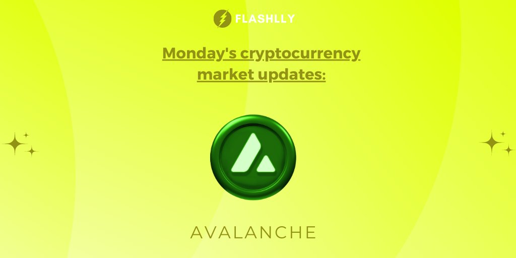 Flashlly_'s tweet photo. This week's voted crypto-currency is AVALANCHE (AVAX).
#Flashlly #Avalanche #AVAX #cryptocurrency #cryptography #crypto #digital #decentralized https://t.co/rVAULvv8KZ
