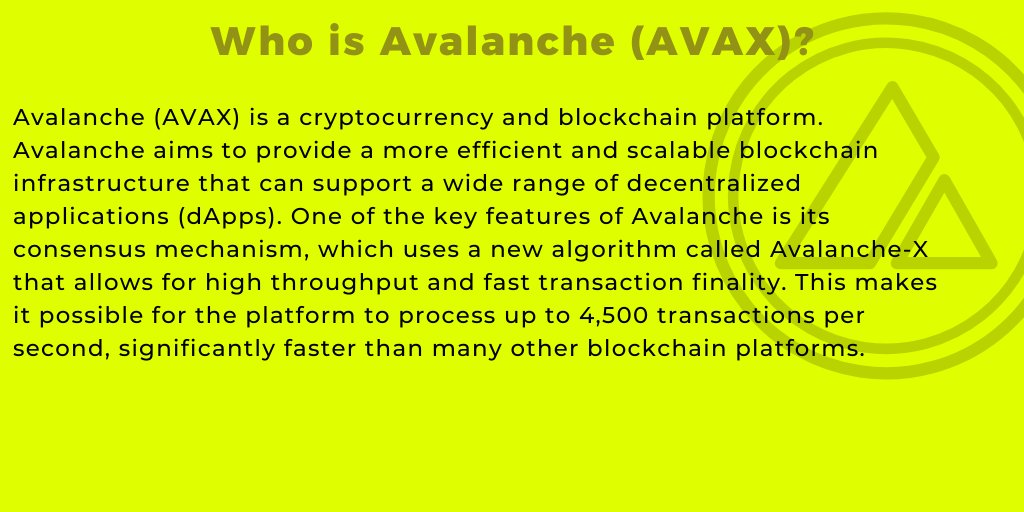 Flashlly_'s tweet photo. This week's voted crypto-currency is AVALANCHE (AVAX).
#Flashlly #Avalanche #AVAX #cryptocurrency #cryptography #crypto #digital #decentralized https://t.co/rVAULvv8KZ