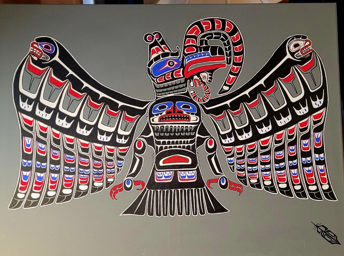 #Cannibal Crooked Beak from Heaven "24X32" #Original from #Artist <a href="/firstpeoples66/">Fred Anderson</a> available $900