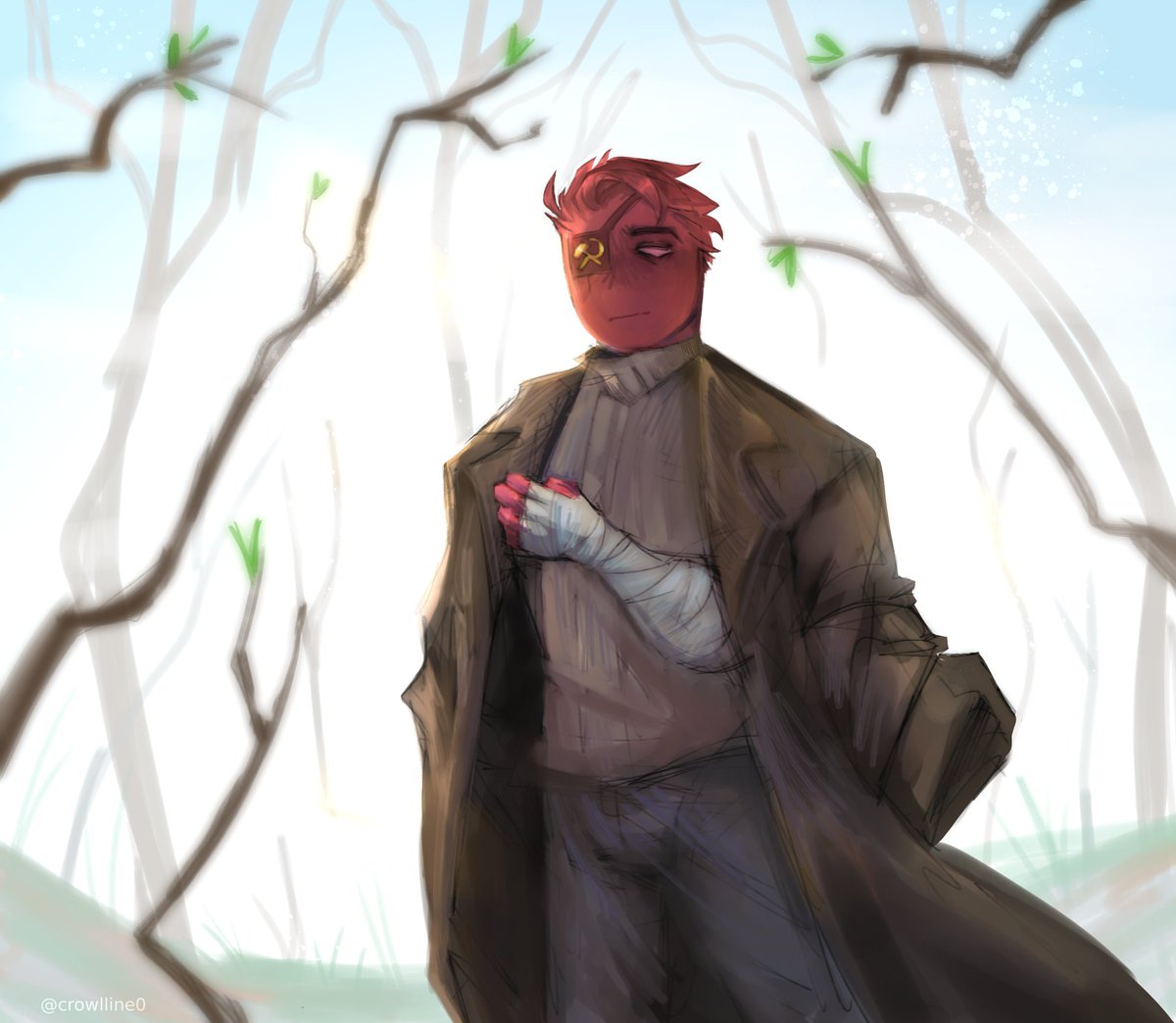 🧊— Spring!! But I have too much snow outside window...

#countryhumans #USSR #countryhumansUSSR