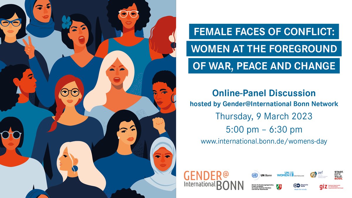 ZEFbonn's tweet photo. ZEF as a new member of gender@international Bonn co-organized a panel discussion with @BonnGlobal on #InternationalWomensDay2023. 
Missed the event on March 9? Video available now:  
https://t.co/f8v7o2cTpp

@UNCCD @BICC_Bonn @UNBonn @katjadoerner @ADCD03 @dw_environment https://t.co/YAlsobr0pT