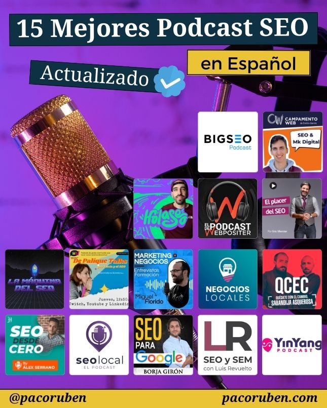 🎙️15 Mejores Podcast SEO en Español🎙️

👉Aquí te dejo una excelente lista de Podcast SEO con los mejores profesionales del sector

Sin duda, no existe mejor forma de aprender SEO✅

🧵Abro Hilo

Te dejo el enlace en el primer comentario😉

#seo #podcast #posicionamientoweb
