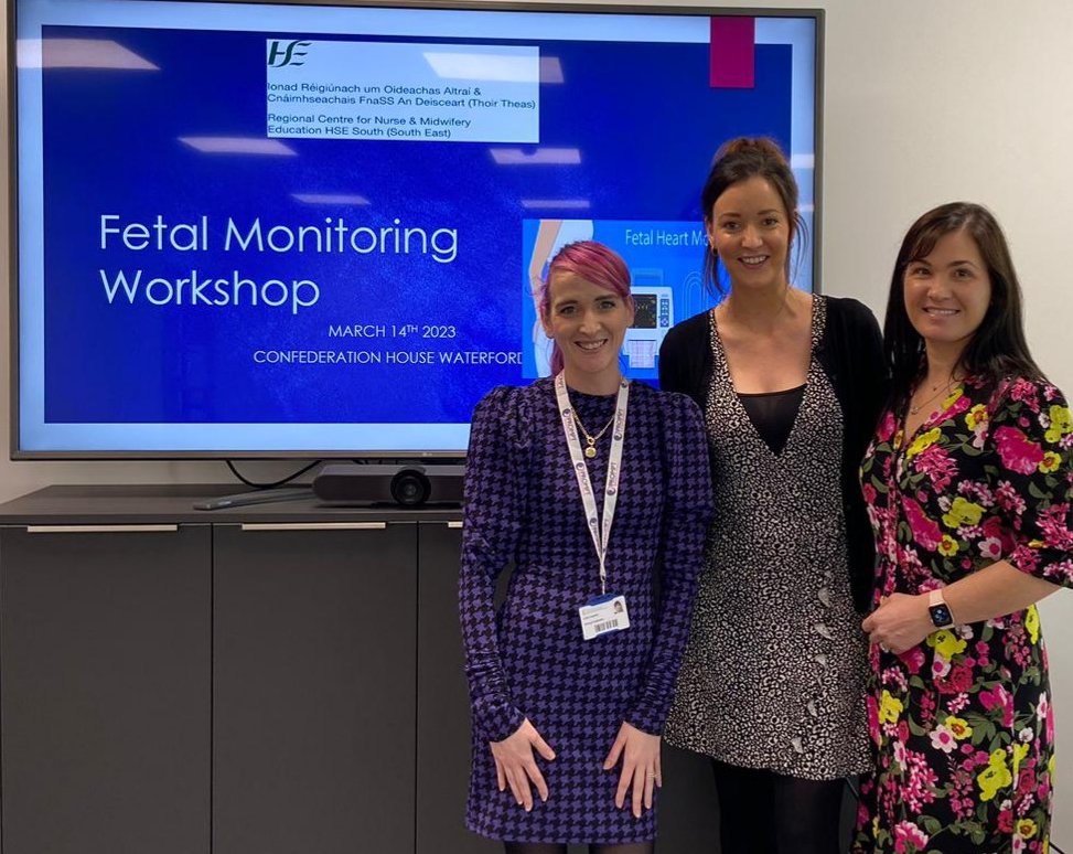 Thank you 2 the excellent facilitators of the #Fetal #Monitoring workshop which took place yesterday for #midwives in the South East - Linda Coughlan, CSF <a href="/UHW_Waterford/">Univ Hosp Waterford</a> Eleanor Purcell, FM Lead Midwife &amp; Samantha White, cAMP both <a href="/lukes_ck/">St. Luke's General Hospital Carlow/Kilkenny</a> 👏👏<a href="/EleanorPurcel17/">Ellie Purcell</a> <a href="/SamanthaWhite13/">Samantha White</a>