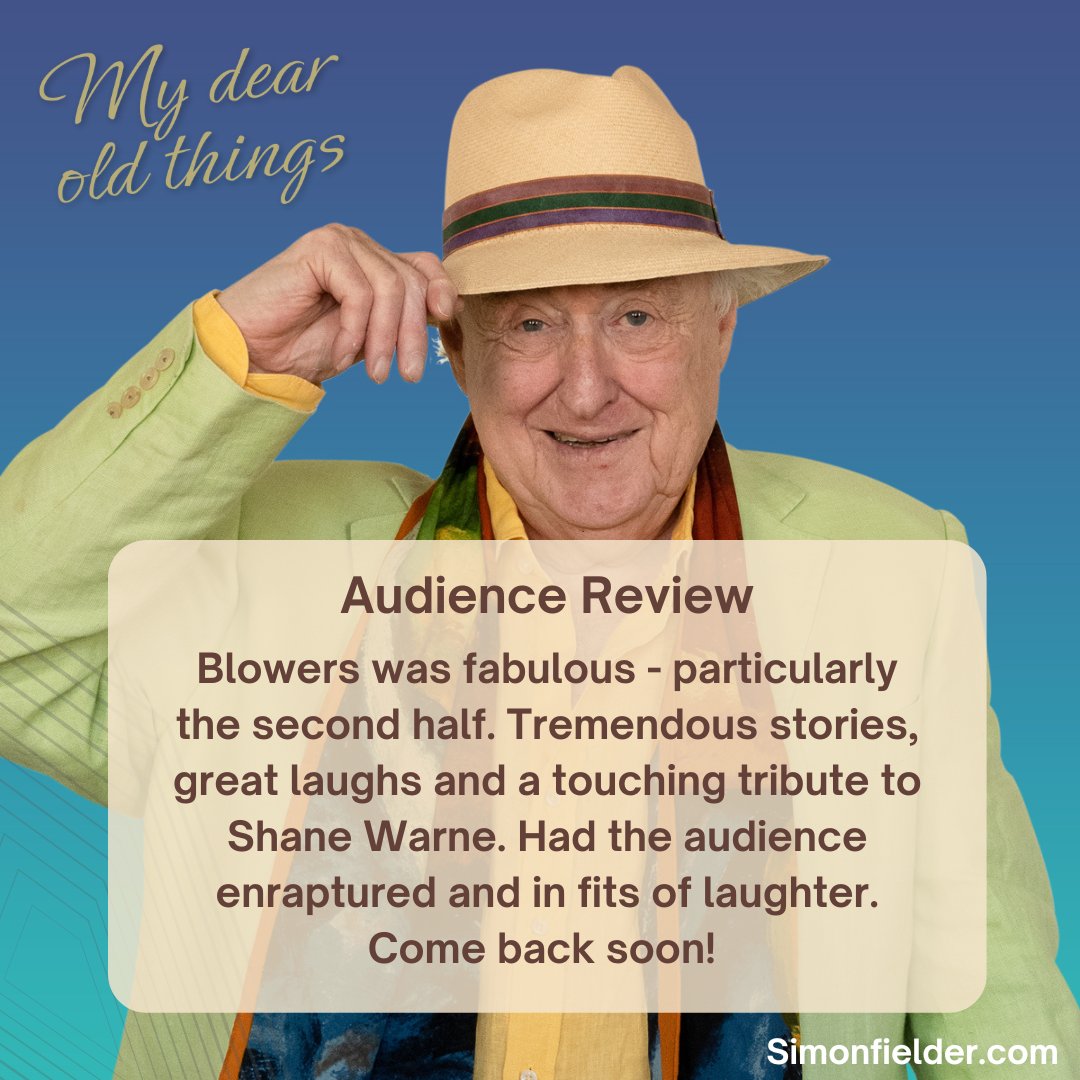 Have you booked your tickets for @blowersh THIS THURSDAY?Don't miss the inside stories from The #RealMarigoldHotel and then all the fun of Test Match Special. It’ll be a hoot!  Stur-exchange.co.uk 
#Bolton #Cricket #Blowers