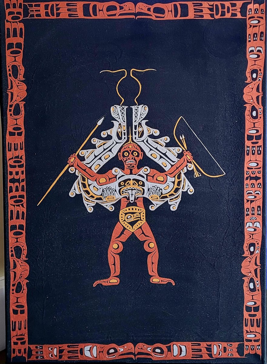 #Heiltsuk #Original piece for sale painting was done 19.5 years 18X24 stretched canvas <a href="/firstpeoples66/">Fred Anderson</a> available 4 sale