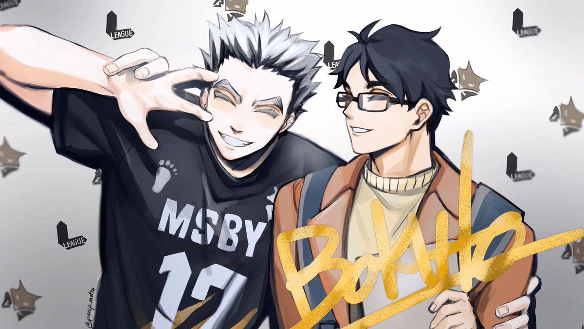 「Old work Bokuto and Akaashi 」|PINNIP Copium💀のイラスト
