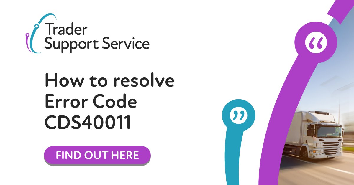 Trader_SS_UK's tweet photo. If you see CDS40011 when submitting a #declaration it means a data value is missing in one of the fields, with the error code itself identifying which field is empty. A list of the error codes &amp; the #DataFields they relate to can be found here: https://t.co/CYdQWG4M1X https://t.co/JYzWQWbAdD