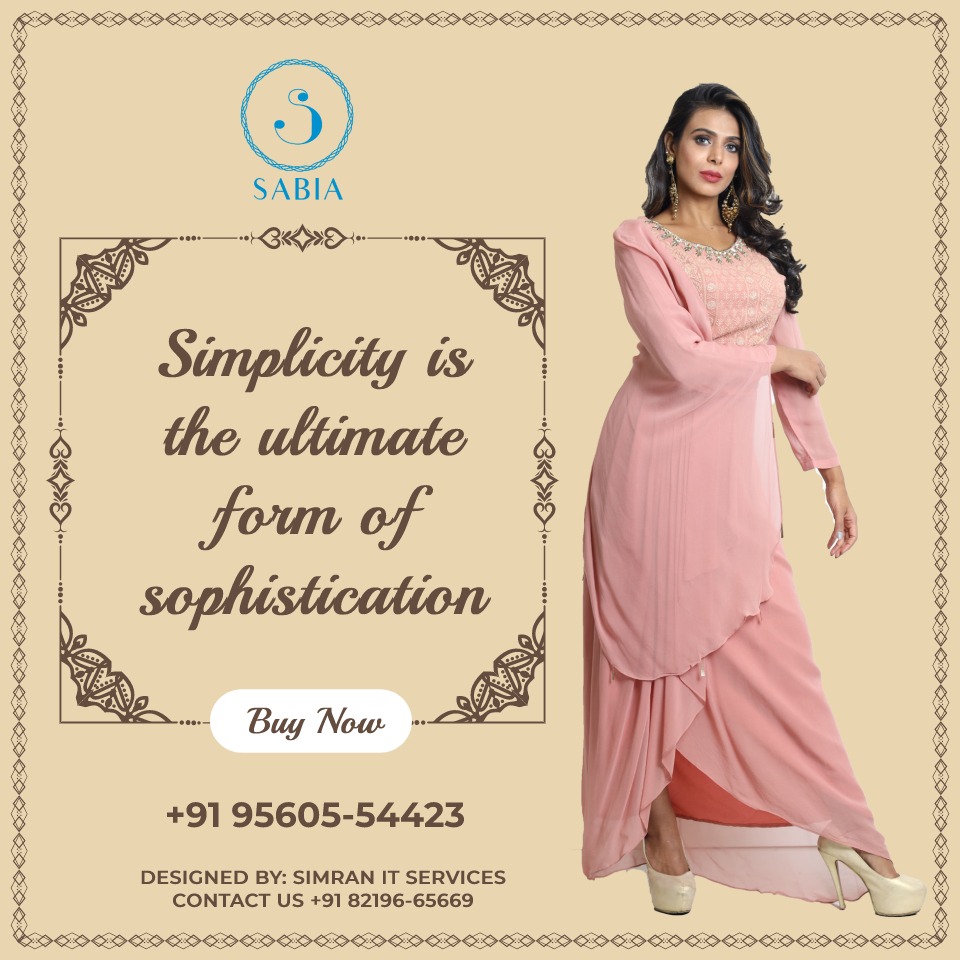 sabia_fashion's tweet photo. "Simplicity is the ultimate form of sophistication!"
Call Now:- +91 95605 54423
.
.
.
#newsale #greatstyle #wear #life #coloroftheday #Style #lehnga #gown #coloroftheday #dresses #confident #styleoftheday #fashion #gurgaon #sabia https://t.co/7iCkvDNUBG