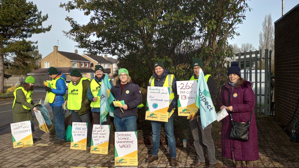 Strong support for #ProspectStrike  in Keyworth from British Geological Survey and HSE members and public