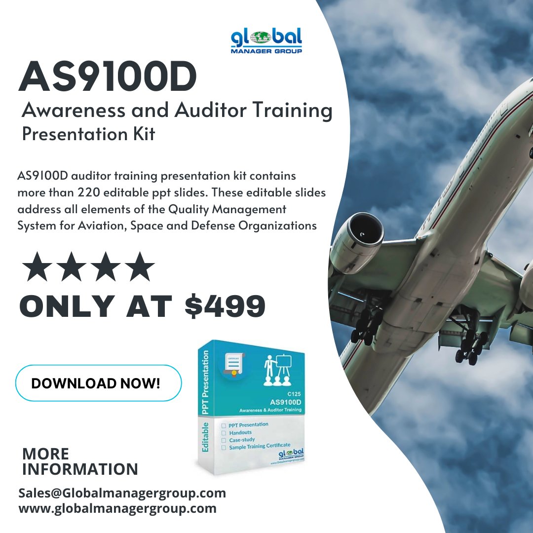 ISOconsult_GMG's tweet photo. The AS9100D standard is the Quality Management System (QMS) standard for the aviation, space, and defense industries. 

Find out more:-
https://t.co/tm3X4CjTZk

#defenceindustry #aerospace #safety #aerospacemanufacturing #productsafety #AS9100 #AS9110 #AS9120 #NADCAP #aviaiton https://t.co/bakYjNcB79