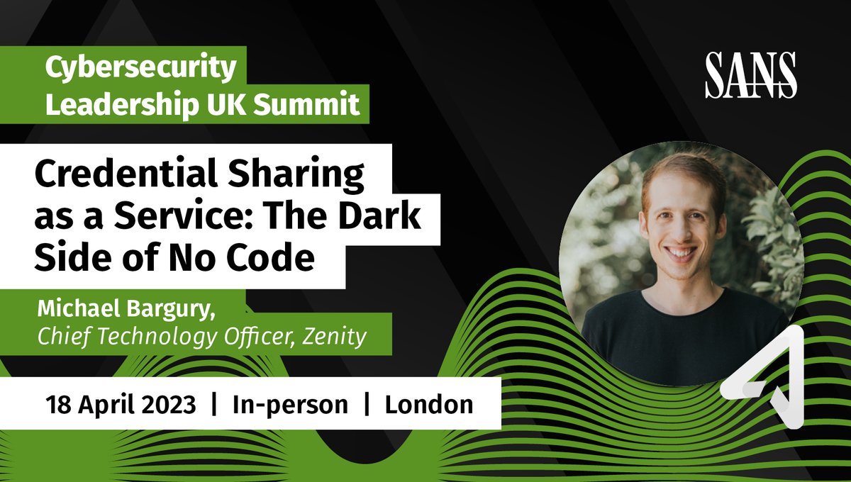 What happens when we give business users dev-lvl power w/o guardrails?

Drop me a note if you'll be at @SANSEMEA Cybersecurity Leadership UK Summit, looking forward to chat

#SecLeadershipUK