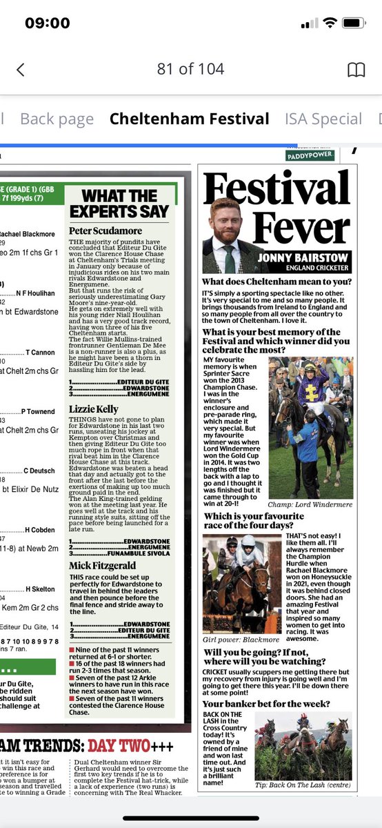 Paul Newman on Twitter "What Cheltenham means to me by ⁦⁦jbairstow21⁩ for ⁦mailplus⁩"