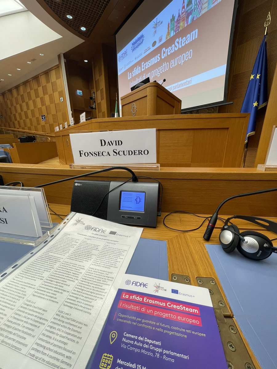 Last moments to start the ME of <a href="/CreaSTEAM_proj/">CreaSTEAM Project</a> <a href="/creasteam/">CreaSTEAM - Turkey</a> at Italian Parlament <a href="/fidaeNazionale/">fidaeNazionale</a> <a href="/LaSalleBCN/">La Salle BCN</a>