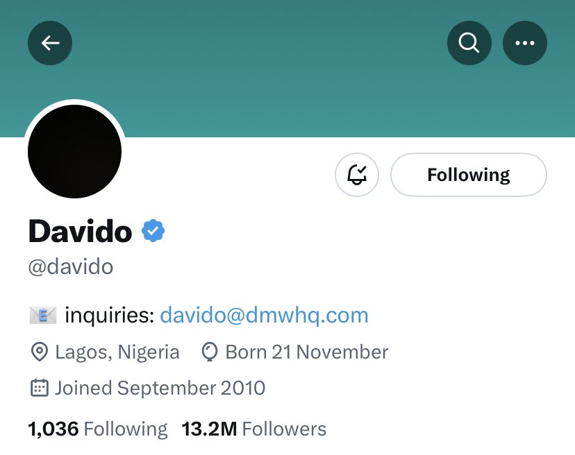 JamesIsraelAyo1's tweet photo. Davido clears out his Instagram feed, dp and Twitter dp, banner ahead of his new music roll-out. https://t.co/cCHJRLhCVO