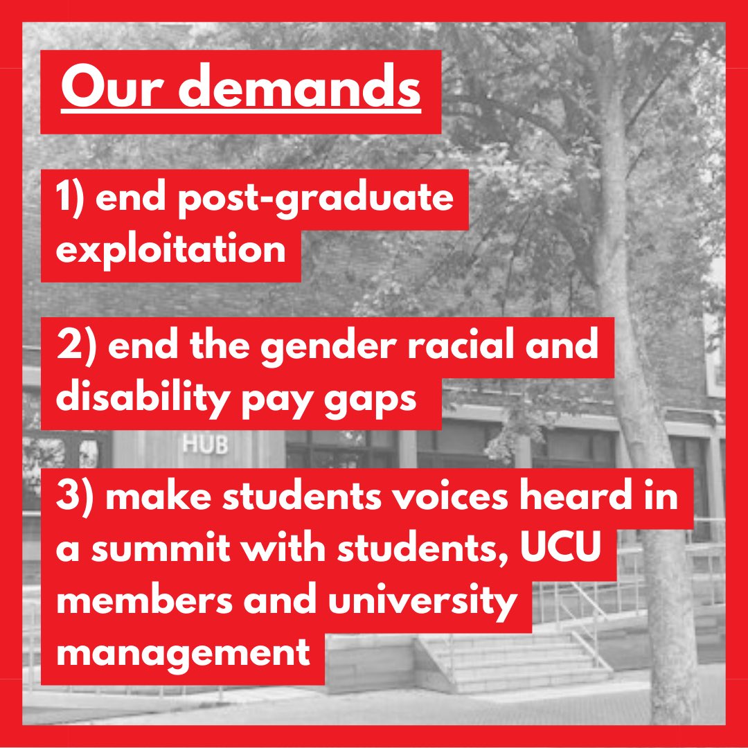 livstudentsol's tweet photo. ‼️WE ARE OCCUPYING THE TOP FLOOR OF THE 502 BUILDING‼️

WE DEMAND THAT ALL LECTURES IN THIS BUILDING ARE CANCELLED FOR THE DURATION OF THE STRIKE AND VC TIM JONES MEETS OURS &amp; THE UCU’S DEMANDS https://t.co/U5caJl5JD0