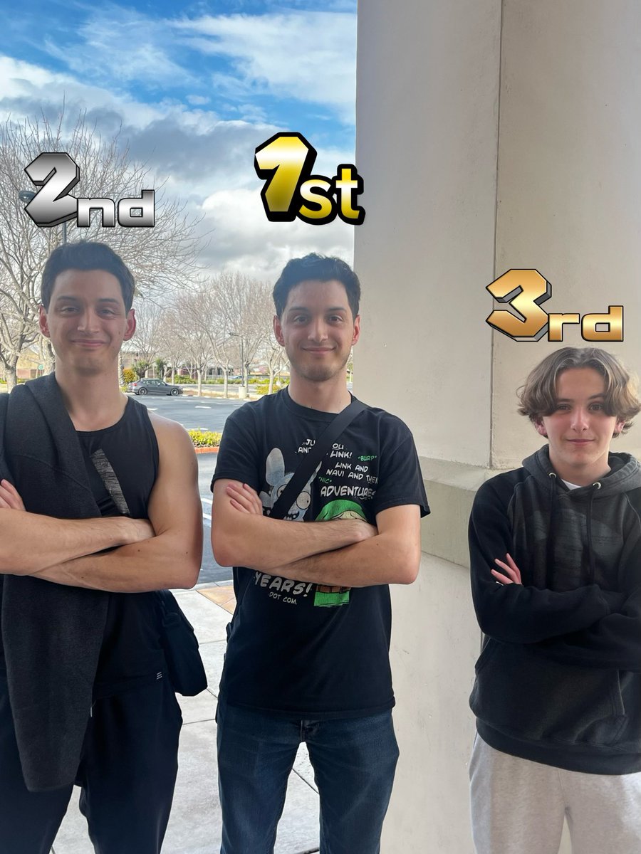 Congratulations to our top 3 at our last event Teasports 2023 #7! We had a great turn out and done amazing upsets. Hope to see you guys next time. <a href="/SAOGonzaSSBU/">SAOGonza</a> <a href="/AMOGonzaSSBU/">AMOGonza</a> start.gg/tournament/tea…