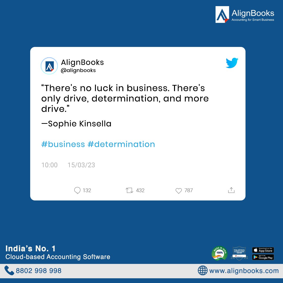 align_books's tweet photo. #Drive, #determination, and #AlignBooks -the ultimate trio for a successful business!
Let AlignBooks handle the nitty-gritty of #business management, while you focus on driving your way to the top with determination!
#AlignWithAlign #OnlyOnAlignBooks #ERP #Accounting #inventory https://t.co/2Wz2tAesGf
