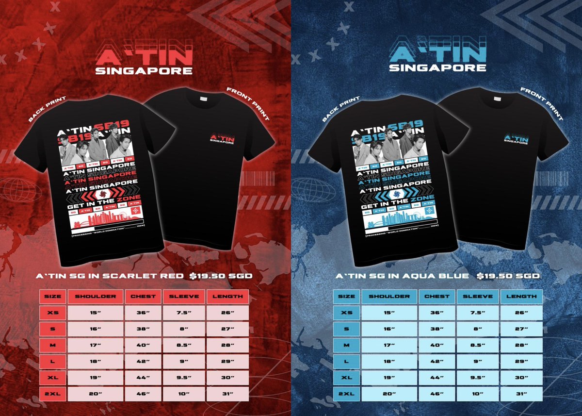 ATINSingapore's tweet photo. [ MEMBER ONLY EXCLUSIVE ]

Hello Singapore A’TIN! 🇸🇬 

You can now pre order these Limited Edition Fan-Made shirts for only $19.50

Pre-selling until 01 Apr 2023.

Order ➡️ https://t.co/pl8CB5plMV

To enjoy exclusive perks and receive inside scoops:
Register Here ➡️ https://t.co/lpi8QiCry0

#ATINSingapore #ATINSG