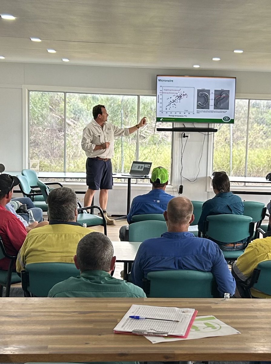CottonInfoAust's tweet photo. Excellent turn out at the Marketing and Fibre Quality Workshops held in Goondiwindi &amp; Mungindi yesterday.

If you didn’t make it, stay turned for the next CottonInfo podcast featuring our CottonInfo Fibre Quality Technical Lead Rene van der Sluijs who presented yesterday 👌🏻 https://t.co/Xi9kqo3X0g
