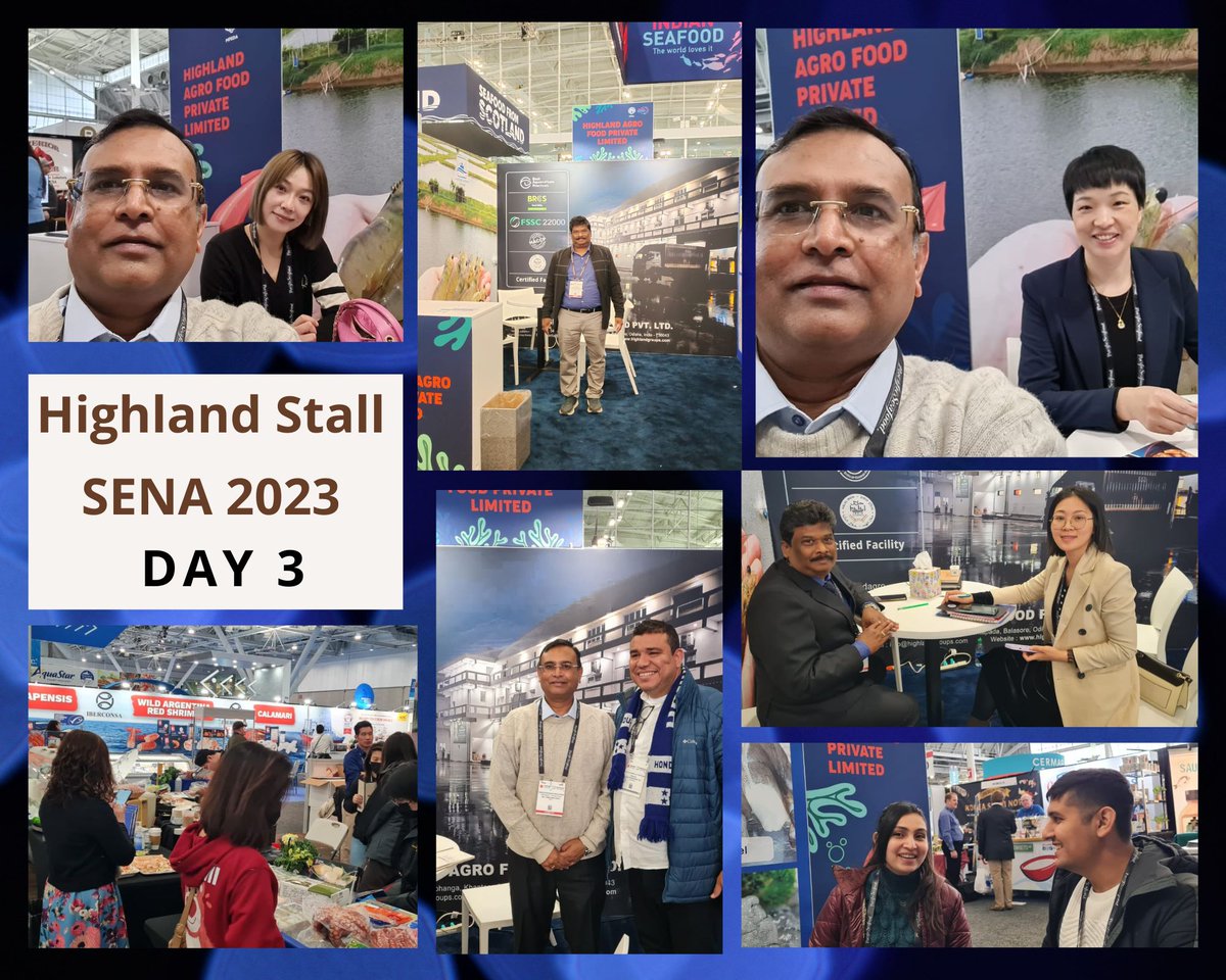 AgroHighland's tweet photo. Highland Stall had a wonderful footfall of visitors on Day 1 &amp; 2 of Seafood Expo North America - 2023 (SENA), Boston, USA.

#tradefair #b2b #seafoodexpo #marine #sena2023 

https://t.co/Y1z67RTsTZ https://t.co/mJ0l3TrfXm