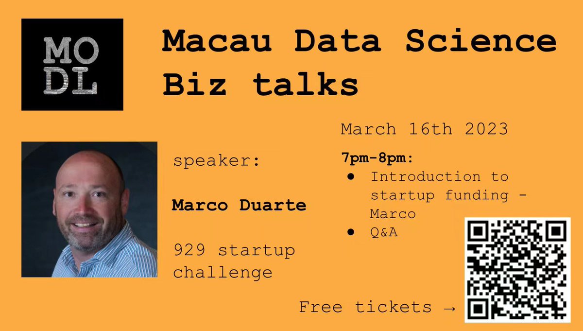 Biz talks related to #venturecapital organized by Hong Kong Macau Data Science Lab