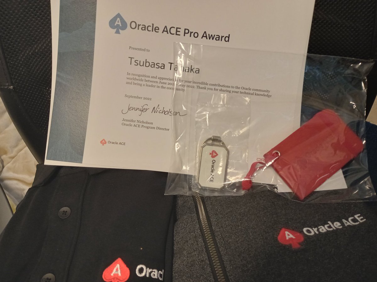 yoku0825's tweet image. Thank you #oracleace program!