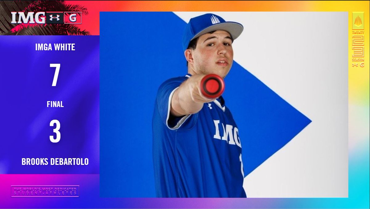 IMG Academy Baseball (@imgabaseball) on Twitter photo IMG WHITE fought off a scrappy Brooks DeBartolo squad to earn a 7-3 victory under the lights <a href="/IMGAcademy/">IMG Academy</a>. Tristan Lander hit a towering HR to left field to spark the offense followed by 2 hit days from <a href="/KantaMiyabe/">Kanta Miyabe</a> & Cameron Donahue IMG WHITE fought off a scrappy Brooks DeBartolo squad to earn a 7-3 victory under the lights <a href="/IMGAcademy/">IMG Academy</a>. Tristan Lander hit a towering HR to left field to spark the offense followed by 2 hit days from <a href="/KantaMiyabe/">Kanta Miyabe</a> & Cameron Donahue