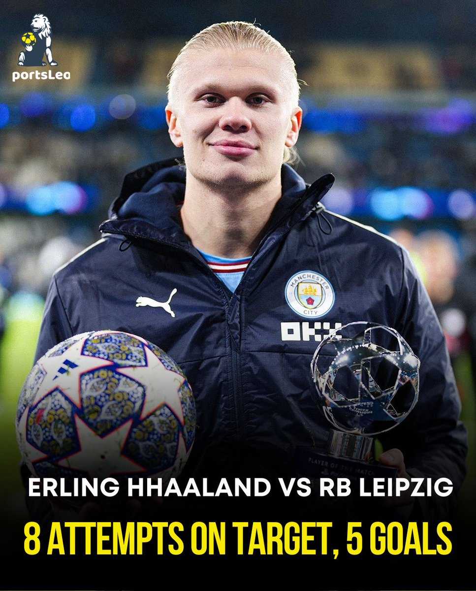 SportsLeoAfrica's tweet photo. Erling Haaland is the youngest player to score 30 UEFA Champions League goals, breaking Kylian Mbappé's record 🤯

RB Leipzig Cristiano Ronaldo #ChampionsLeague Lionel Messi #RMALIV timo werner #MCIRBL Guardiola #BarakaZaMilele Manchester United #Nuru47 Napoli Rooney FIFA https://t.co/WUVcUEyHSr
