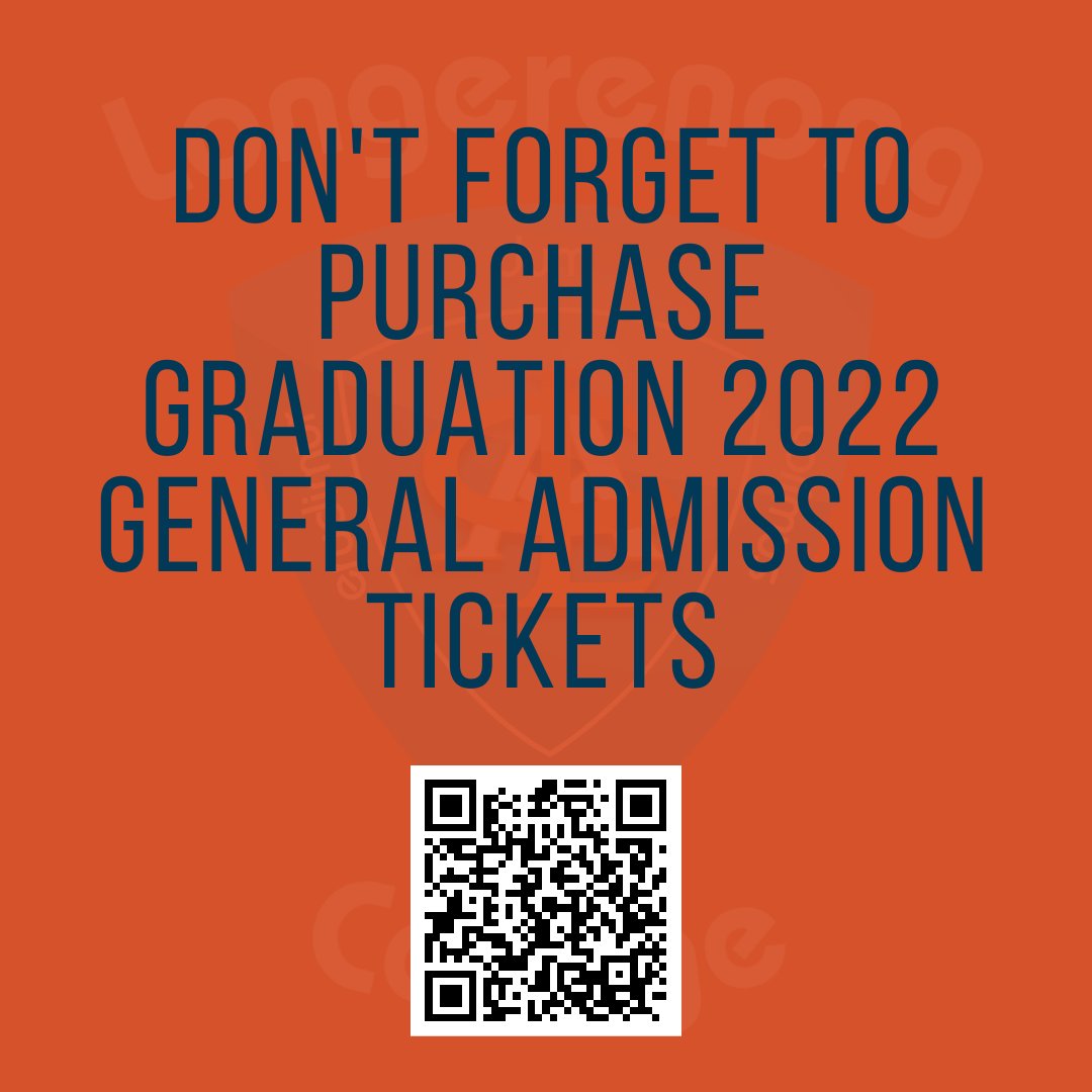 LongyCollege's tweet photo. Graduation is in a couple of weeks! Don't forget to purchase general admission tickets at https://t.co/MXlZgdCBe7 https://t.co/z3J0oCIA5U