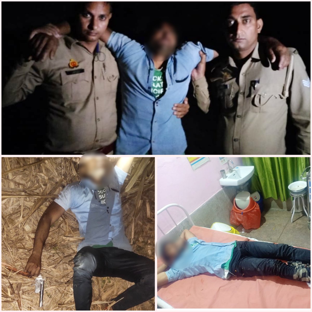 PoliceShamli's tweet photo. #ShamliPolice
पुलिस अधीक्षक शामली श्री अभिषेक के निर्देशन में थाना थानाभवन पुलिस द्वारा थानाभवन क्षेत्रान्तर्गत ग्राम हसनपुर लुहारी के जंगल में फोटोग्राफर से हुई लूट की घटना में शामिल बदमाश मुठभेड़ में घायल/गिरफ्तार, कब्जे से 01 तमंचा मय खोखा/जिन्दा कारतूस बरामद । https://t.co/CoSJl5d54g