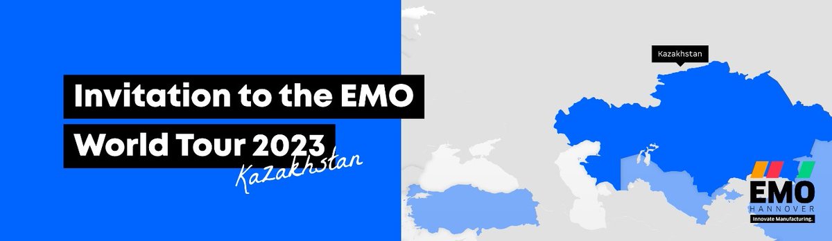 LAST CALL, 15.03.23, 10:00 CET/15:00 Astana time: Don't miss a chance to get valuable insights into manufacturing #industry and explore your participation opportunities at the #EMO World Tour 2023 #Kazakhstan! Register now: emo-hannover.com/event/world-to… See you soon!