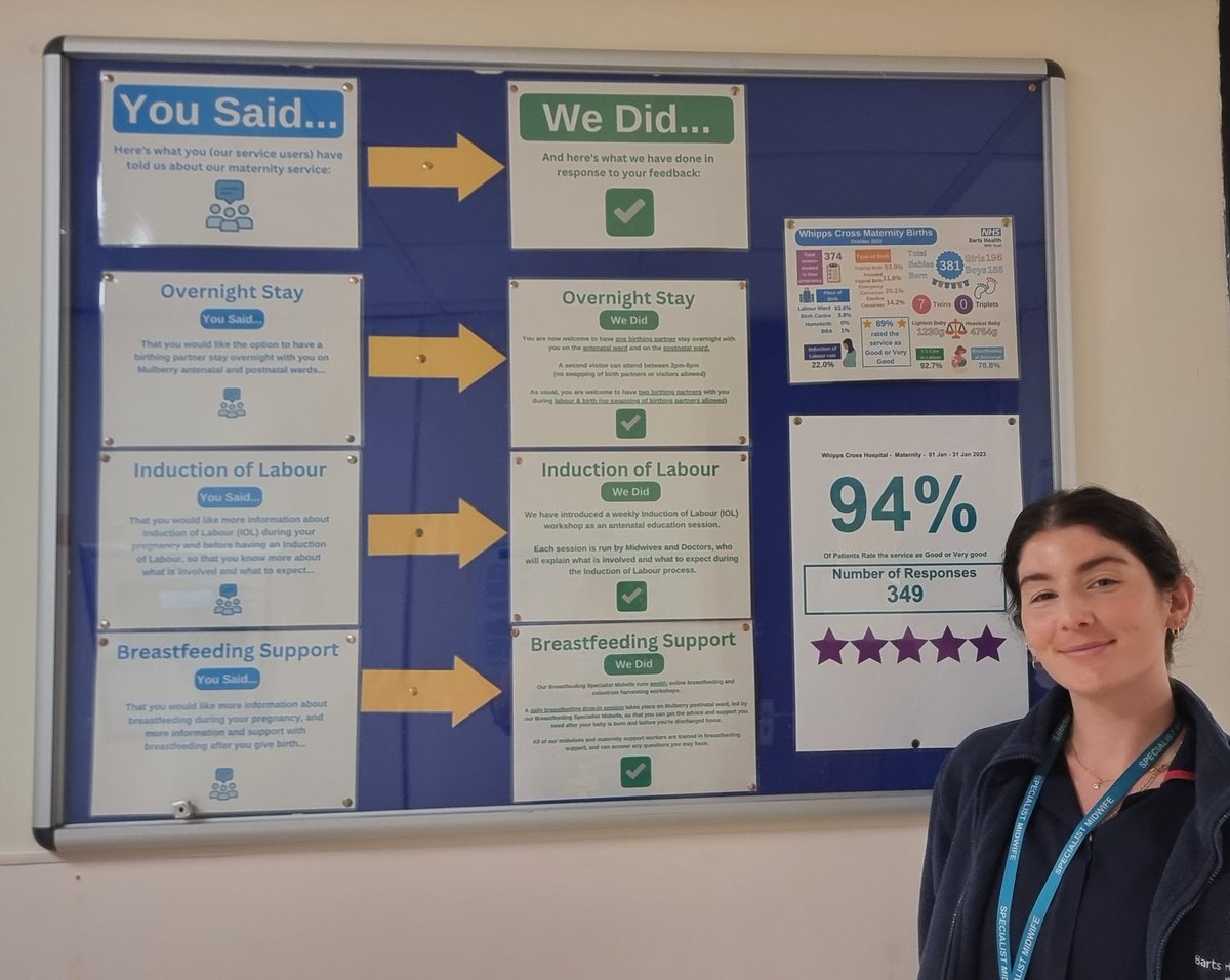 Shereen 💙 (@shereennimmo) on Twitter photo <a href="/MaternityWX/">Whipps Cross Maternity</a> putting words into action. #YouSaidWeDid #PatientExperience #FFT
<a href="/NHSBartsHealth/">Barts Health</a> <a href="/CAlexanderNHS/">Caroline Alexander</a> <a href="/MOlusile/">Mary Turay-Olusile</a> <a href="/ratansiz/">💙Zebina Ratansi, MBE, RN💙</a> <a href="/MaternityWX/">Whipps Cross Maternity</a> putting words into action. #YouSaidWeDid #PatientExperience #FFT
<a href="/NHSBartsHealth/">Barts Health</a> <a href="/CAlexanderNHS/">Caroline Alexander</a> <a href="/MOlusile/">Mary Turay-Olusile</a> <a href="/ratansiz/">💙Zebina Ratansi, MBE, RN💙</a>
