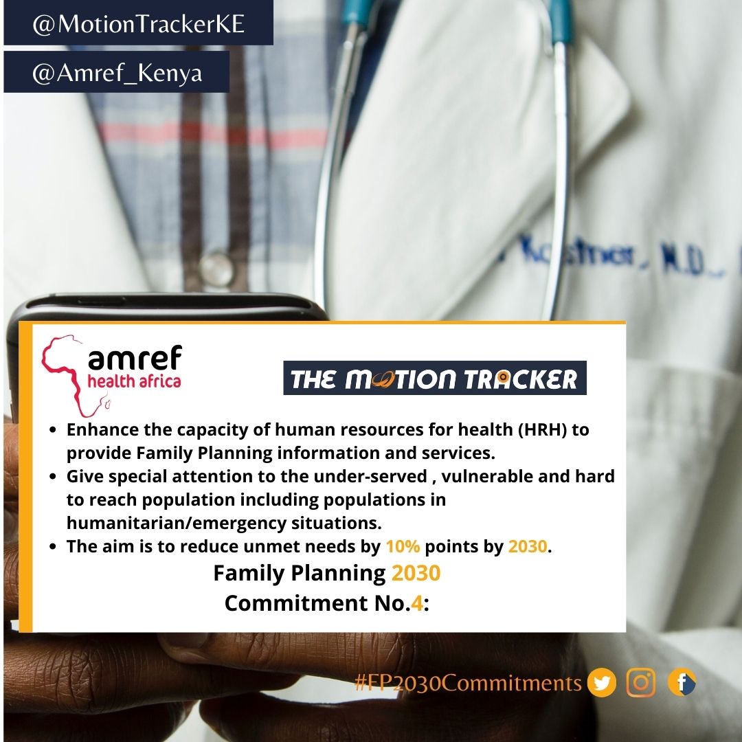 MotionTrackerKE's tweet photo. #FPCommitments Enhanced capacity to human resource for health especially family planning stimulates an enabling opportunity for service and information provision https://t.co/894PkbLyzh