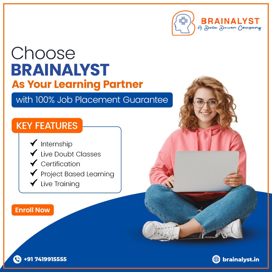 Brainalystindia's tweet image. Our course teaches you all the technical skills, industrial projects, pro job hunting strategies to get you ahead, you will be on your way to getting your dream job with our 100% job guarantee course.
#DataTrained #MLengineer #machinelearning #deeplearning