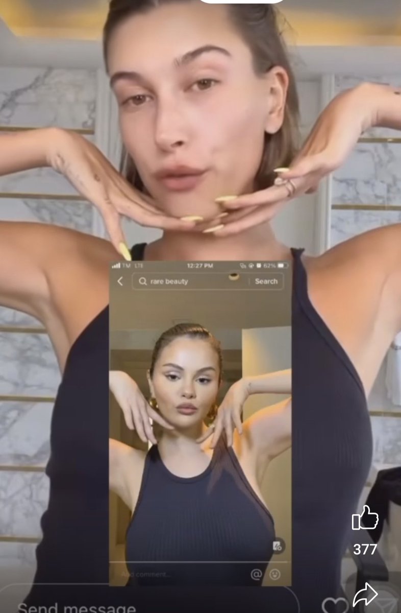 SammmYuuu's tweet photo. "For copying me any way you can" 

Go listen to You'll Always be a fan by #EvaGrace really love it! 

#SelenaGomez 
#haileybieber 
#Haileybaldwin
#JustinBieber 
#CheaperVersion 🤣 https://t.co/kOG5MGdBrH