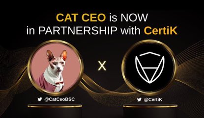 My 👀 are on <a href="/CatCeoBSC/">CATCEO AI l MEME + AI TRENDING l 5% REWARD HOLDER</a> 

$CATCEO 
Audit @CERTIK☑️
First CEO with AI technology  ✅
Team BuyBack/Burn massive✅
@MEXC_Global top holders    ✅

285k MC 💰

💩:poocoin.app/tokens/0x4937e…  
🐣: x.com/messages/media…
📲: t.me/catceo_global