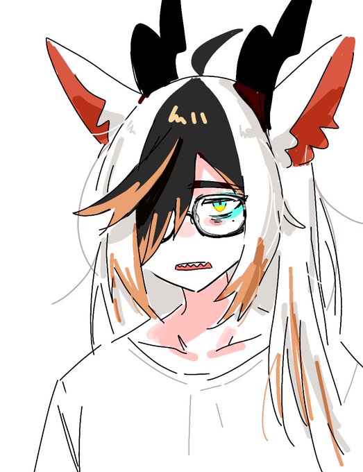 普段付けてるメガネバージョンの方もあげとくね 