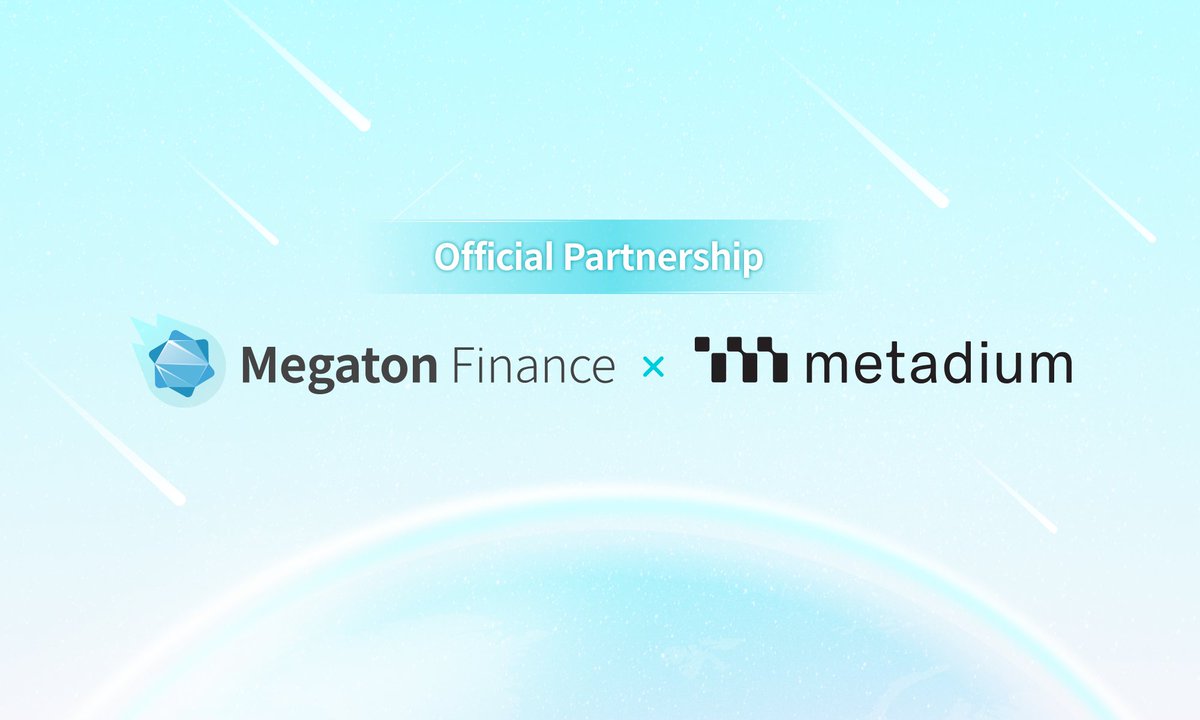 Megaton_Fi's tweet photo. 🔷Partnership News, METADIUM🔷

@Megaton_Fi🤝@MetadiumK

#METADIUM is a next-generation blockchain protocol designed to create an ecosystem around decentralized identifier technology.

New pair pools “oMETA-WTON” and “oUSDC-oMETA” will be created in Megaton Finance💪 https://t.co/nJlcW5YSNX